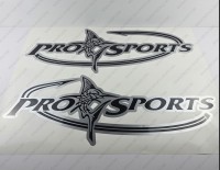 Pro Sports Boat Logo Decal Set of 2 x 32" Pro Sports Boat Logo Decal Set of 2 x 32"